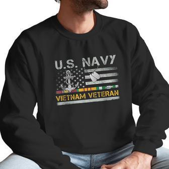 Us Navy Vietnam Veteran Usa Flag Vietnam War Men Sweatshirt | Favorety UK