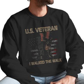 US Veteran I Walked The Walk Impression 2022 Gift Men Sweatshirt | Favorety