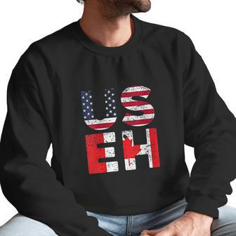 Usa Pride Us Flag Day Useh Canadian Canada Men Sweatshirt | Favorety DE