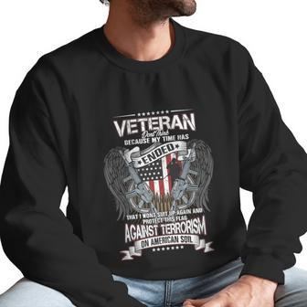 Veteran On American Soil Graphic Design Printed Casual Daily Basic Men Sweatshirt | Favorety DE