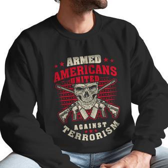 Veteran Patriot Against Terrorism Graphic Design Printed Casual Daily Basic Men Sweatshirt | Favorety UK