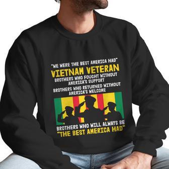 Vietnam Veteran The Best America Veteran Day Graphic Design Printed Casual Daily Basic Men Sweatshirt | Favorety CA