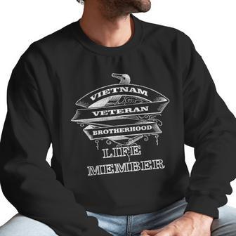 Vietnam Veteran Brotherhood Life Member Men Sweatshirt | Favorety