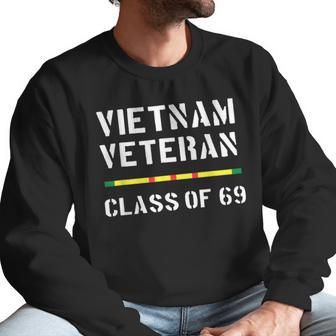 Vietnam Veteran Vet Ribbon Class Of 1969 69 Men Sweatshirt | Favorety CA