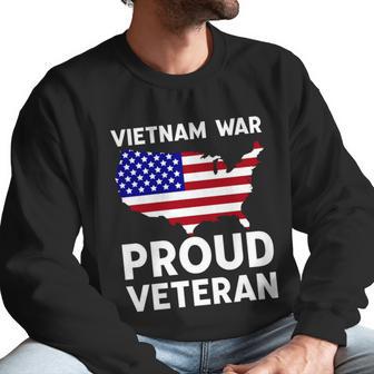 Vietnam War Proud Veteran Graphic Design Printed Casual Daily Basic Men Sweatshirt | Favorety DE