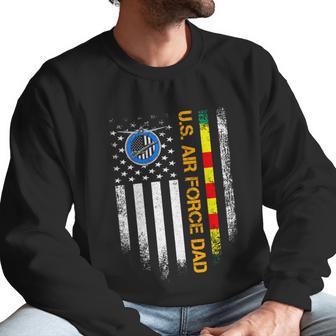 Vintage American Flag Proud Us Air Force Vietnam Veteran Dad Meaningful Gift Men Sweatshirt | Favorety CA