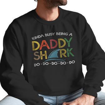 Vintage Daddy Shark Doo Doo Daddy Gifts Men Sweatshirt | Favorety CA