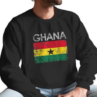 Vintage Ghana Ghanaian Flag Men Sweatshirt | Favorety CA