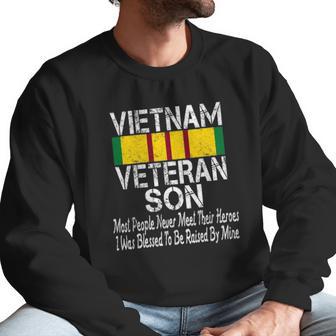 Vintage Us Military Family Vietnam Veteran Son Men Sweatshirt | Favorety CA