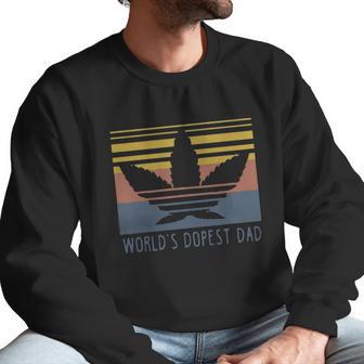 Weed World’S Dopest Dad Vintage Shirtc Men Sweatshirt | Favorety DE