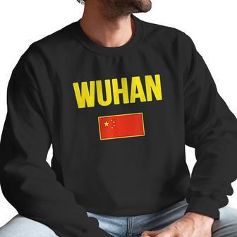 Wuhan Chinese Flag China Men Sweatshirt | Favorety CA