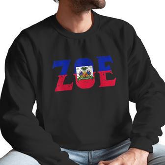 Zoe Haiti Flag Men Sweatshirt | Favorety DE