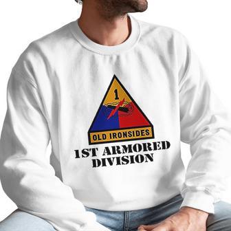 Army 1St Armored Division Full Color Veteran Men Sweatshirt | Favorety CA