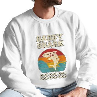 Become A Daddy Shark Men Sweatshirt | Favorety AU