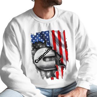 Cummins Engine Diesel American Flag Pariots Men Shir Men Sweatshirt | Favorety UK