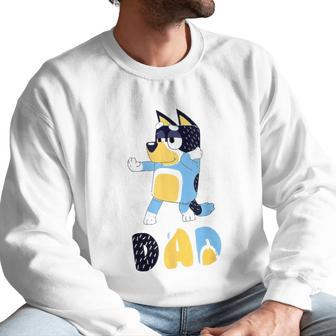 Dad Dog Cartoon Kid Anime B-Lueys Men Sweatshirt | Favorety UK