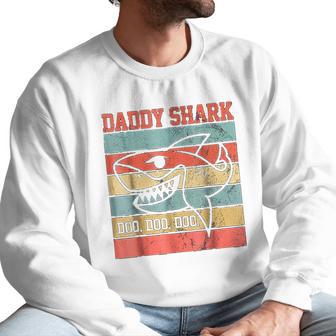 Daddy Shark Lover Marine Biology Men Sweatshirt | Favorety CA