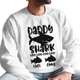 Daddy Shark Name Men Sweatshirt | Favorety AU