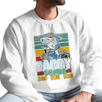 Daddy Shark Like A Trucker Men Sweatshirt | Favorety AU