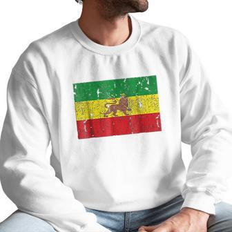 Ethiopian Flag Rasta Reggae Roots Clothing Men Sweatshirt | Favorety