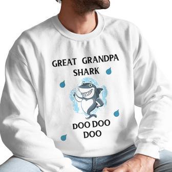 Great Grandpa Gift Shark Doo Doo Doo Men Sweatshirt | Favorety DE