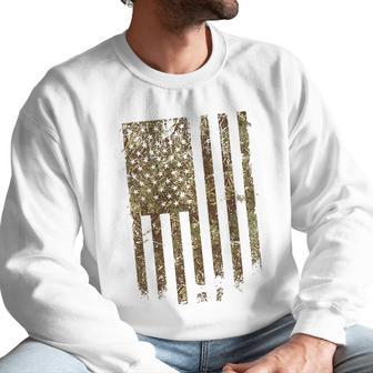 Grunt Style Outdoors Camo Flag Men Sweatshirt | Favorety DE