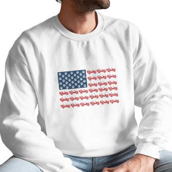 Jeeps And Paw Dog American Flag 4Th Of July Independence Day H Men Sweatshirt | Favorety CA