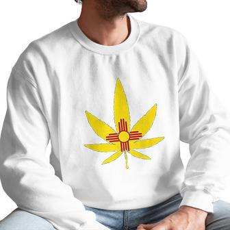 New Mexico Cannabis State Flag Men Sweatshirt | Favorety