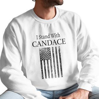 I Stand With Candace Patriot Usa Flag Red Pill Men Sweatshirt | Favorety AU