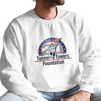 Tunnel To Towers Foundation American Flag Men Sweatshirt | Favorety