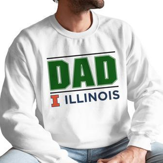 University Of Illinois At Urbana Champaign Proud Dad Parents Day 2020 Men Sweatshirt | Favorety