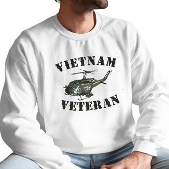 Vietnam Veteran With Huey Graphic Performance Men Sweatshirt | Favorety DE