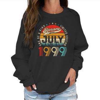 22Nd Birthday Decorations July 1999 Men Women 22 Years Old Women Sweatshirt | Favorety AU