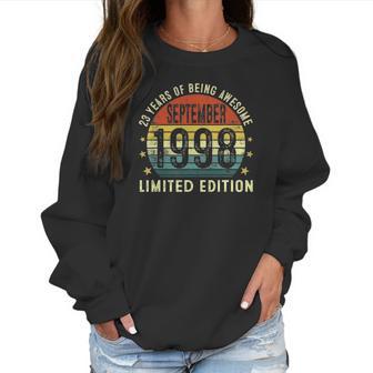 23 Years Old Vintage September 1998 23Rd Birthday Men Women Women Sweatshirt | Favorety