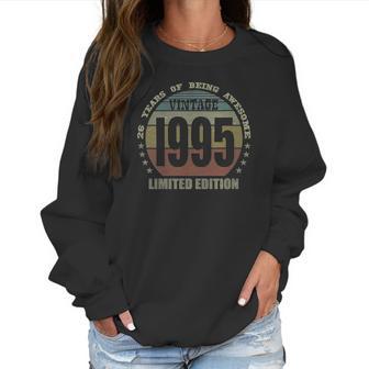 Womens 26 Years Old Gifts Vintage 1995 Limited Edition 26Th Birthday V-Neck Women Sweatshirt | Favorety UK