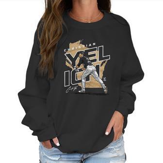 500 Level Christian Yelich Milwaukee Baseball Women Sweatshirt | Favorety AU