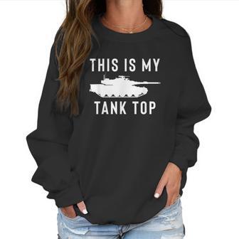 Abrams Funny Sarcastic Military Pun Women Sweatshirt | Favorety