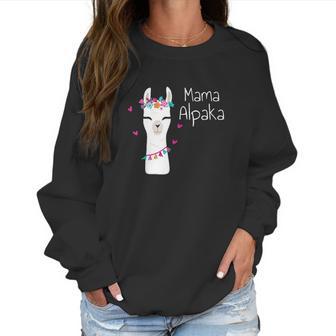 Alpaca Mama Funny Cute Mom Gift Women Sweatshirt | Favorety DE