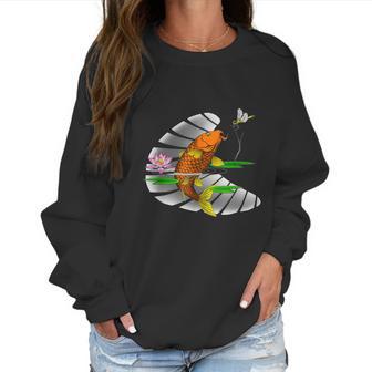 Animal Lovers Fishing Carp Fish Dragonfly T Women Sweatshirt | Favorety AU