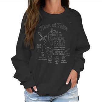 Armor Of God Man Of Faith Print Enjoyable Gift 2022 Women Sweatshirt | Favorety