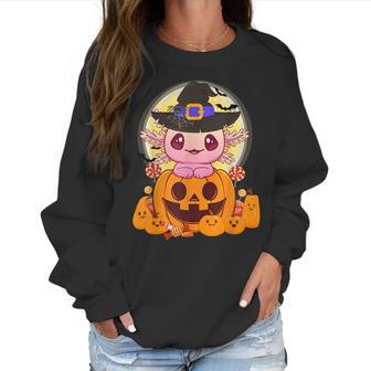 Axolotl Halloween Costume Pumpkin Pastel Goth Kawaii Anime Men Women T-Shirt Graphic Print Casual Unisex Tee Women Sweatshirt | Favorety CA