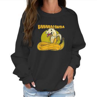 Bananaconda Anaconda Python Cute Snake With Banana Pyjama Women Sweatshirt | Favorety DE