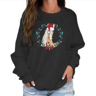 Beautiful Palomino Horse Christmas Women Sweatshirt | Favorety UK