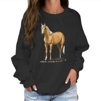 Beautiful Palomino Quarter Horse Women Sweatshirt | Favorety CA