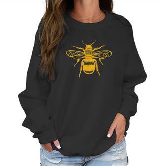 Beekeeper Honey Bee Lover Linocut Bee Women Sweatshirt | Favorety CA