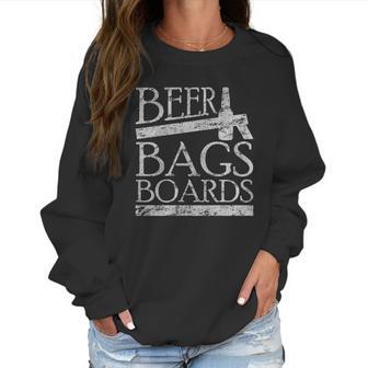 Beer Bags Boards Funny Cornhole T-Shirt Women Sweatshirt | Favorety CA