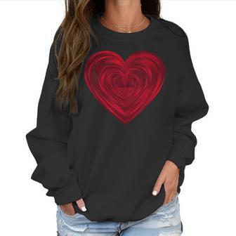 Big Red Heart Classic Valentines Day Women Men Kids Women Sweatshirt | Favorety UK