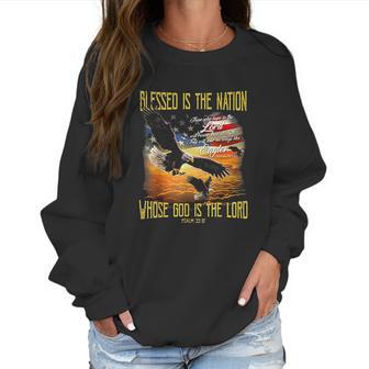 Blessed Is The Nation Whose God Is The Lord Women Sweatshirt | Favorety AU