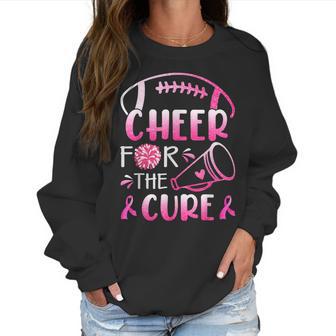 Breast Cancer Awareness Cheer For The Cure V2 Men Women T-Shirt Graphic Print Casual Unisex Tee Women Sweatshirt | Favorety AU