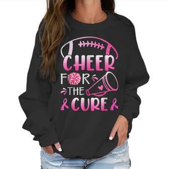 Breast Cancer Awareness Cheer For The Cure V4 Men Women T-Shirt Graphic Print Casual Unisex Tee Women Sweatshirt | Favorety AU